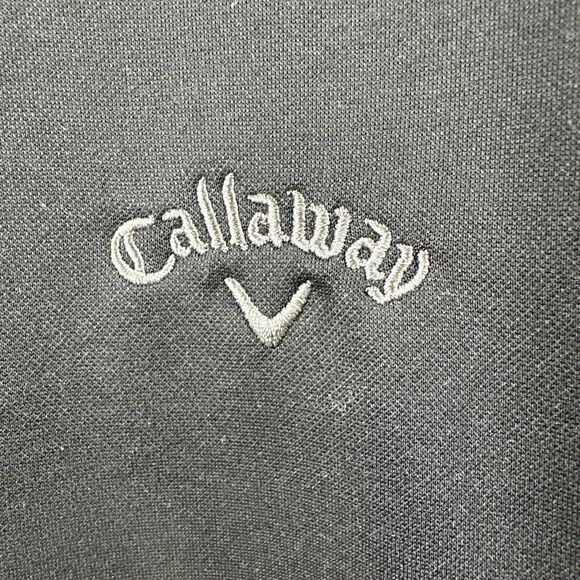 Callaway Sweatshirt Mens Large 1/4 Zip Black Pullover Sweatshirt Golf - Picture 3 of 9